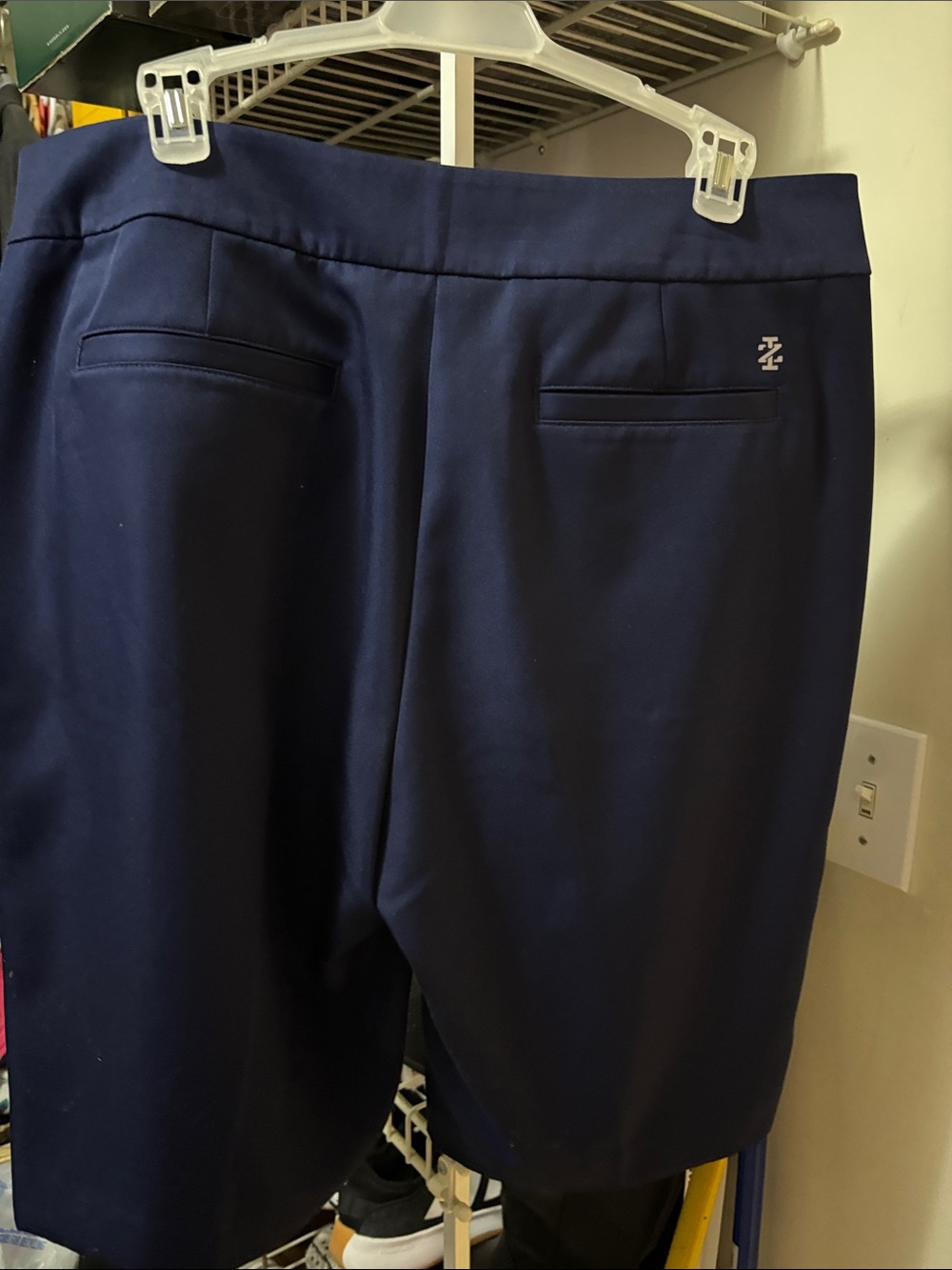 Izod Navy Women's Bermuda Shorts - Picture 2 of 3